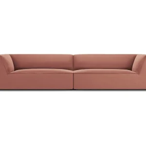 CXL by Christian Lacroix – Bank "Charles" 4 zitplaatsen, Flueel, Roze – 302x93x69cm CXL by Christian Lacroix – Bank "Charles" 4 zitplaatsen, Flueel, Roze – 302x93x69cm