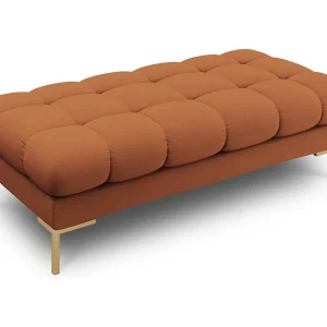Bank "Bali" 2 zitplaatsen, Structurele stof, Baksteen – 62x133x41cm