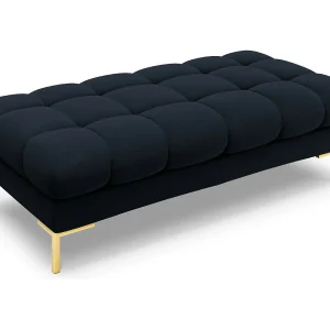 Bank "Bali" 2 zitplaatsen, Flueel, Donkerblauw – 62x133x41cm Bank "Bali" 2 zitplaatsen, Flueel, Donkerblauw – 62x133x41cm