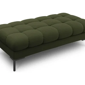 Bank "Bali" 2 zitplaatsen, Structurele stof, Groente – 62x133x41cm Bank "Bali" 2 zitplaatsen, Structurele stof, Groente – 62x133x41cm