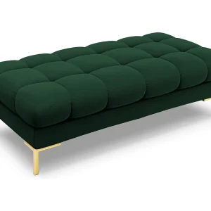 Bank "Bali" 2 zitplaatsen, Flueel, Flessengroen – 62x133x41cm Bank "Bali" 2 zitplaatsen, Flueel, Flessengroen – 62x133x41cm