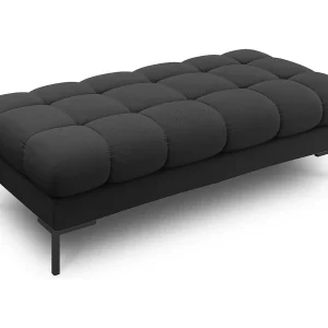 Bank "Bali" 2 zitplaatsen, Structurele stof, Donkergrijs – 62x133x41cm Bank "Bali" 2 zitplaatsen, Structurele stof, Donkergrijs – 62x133x41cm