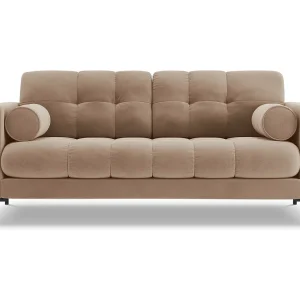 Bank "Bali" 2 zitplaatsen, Flueel, Beige – 152x92x75cm Bank "Bali" 2 zitplaatsen, Flueel, Beige – 152x92x75cm