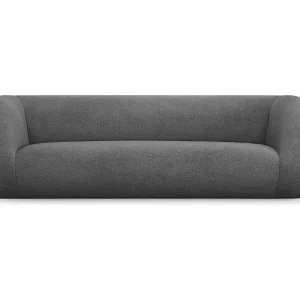Bank "Essen" 3 zitplaatsen, Boucle, Donkergrijs – 230x95x86cm