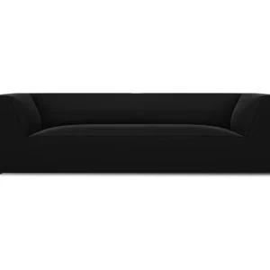 CXL by Christian Lacroix – Bank "Charles" 3 zitplaatsen, Flueel, Zwart – 232x92x69cm CXL by Christian Lacroix – Bank "Charles" 3 zitplaatsen, Flueel, Zwart – 232x92x69cm