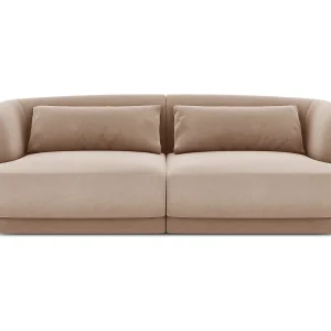 Bank "Tulum" 2 zitplaatsen, Flueel, Beige – 180x90x70cm Bank "Tulum" 2 zitplaatsen, Flueel, Beige – 180x90x70cm