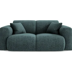 Bank "Nolio" 2 zitplaatsen, Chenille, Olie – 170x95x72cm
