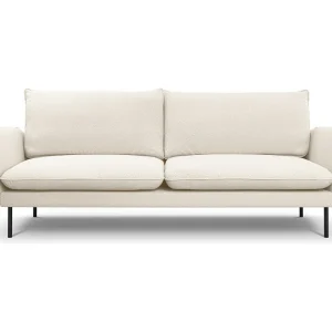 Bank "Vienna" 4 zitplaatsen, Boucle, Beige – 230x92x95cm