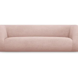 Bank "Essen" 3 zitplaatsen, Boucle, Poederroze – 230x95x86cm