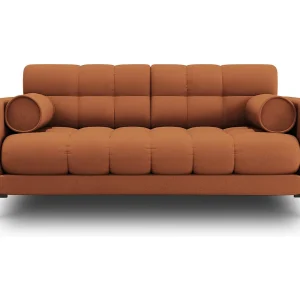 Bank "Bali" 2 zitplaatsen, Structurele stof, Baksteen – 152x92x75cm