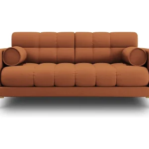 Bank "Bali" 2 zitplaatsen, Structurele stof, Baksteen – 152x92x75cm