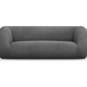 Bank "Essen" 2 zitplaatsen, Boucle, Donkergrijs – 210x95x86cm Bank "Essen" 2 zitplaatsen, Boucle, Donkergrijs – 210x95x86cm