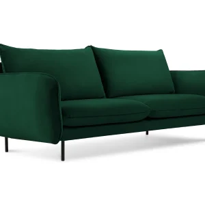 Bank "Vienna" 2 zitplaatsen, Flueel, Flessengroen – 160x92x95cm Bank "Vienna" 2 zitplaatsen, Flueel, Flessengroen – 160x92x95cm