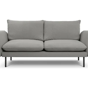 Bank "Vienna" 2 zitplaatsen, Boucle, Grijs – 160x92x95cm Bank "Vienna" 2 zitplaatsen, Boucle, Grijs – 160x92x95cm