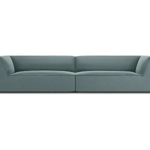 CXL by Christian Lacroix – Bank "Charles" 4 zitplaatsen, Flueel, Munt – 302x93x69cm CXL by Christian Lacroix – Bank "Charles" 4 zitplaatsen, Flueel, Munt – 302x93x69cm