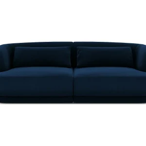 Bank "Tulum" 2 zitplaatsen, Flueel, Koningsblauw – 180x90x70cm Bank "Tulum" 2 zitplaatsen, Flueel, Koningsblauw – 180x90x70cm
