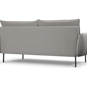 Bank "Vienna" 4 zitplaatsen, Boucle, Grijs – 230x92x95cm