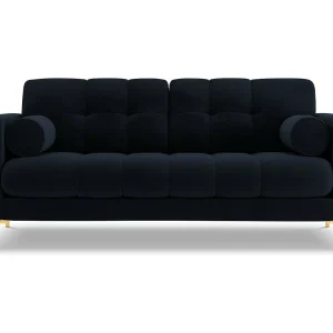 Bank "Bali" 2 zitplaatsen, Flueel, Donkerblauw – 152x92x75cm Bank "Bali" 2 zitplaatsen, Flueel, Donkerblauw – 152x92x75cm
