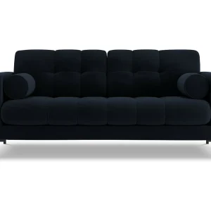 Bank "Bali" 2 zitplaatsen, Flueel, Donkerblauw – 152x92x75cm Bank "Bali" 2 zitplaatsen, Flueel, Donkerblauw – 152x92x75cm