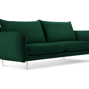 Bank "Vienna" 2 zitplaatsen, Flueel, Flessengroen – 160x92x95cm Bank "Vienna" 2 zitplaatsen, Flueel, Flessengroen – 160x92x95cm