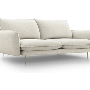 Bank "Vienna" 3 zitplaatsen, Structurele stof, Lichtbeige – 200x92x95cm Bank "Vienna" 3 zitplaatsen, Structurele stof, Lichtbeige – 200x92x95cm