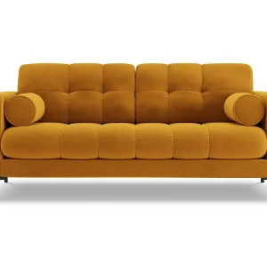 Bank "Bali" 2 zitplaatsen, Flueel, GEEL – 152x92x75cm Bank "Bali" 2 zitplaatsen, Flueel, GEEL – 152x92x75cm