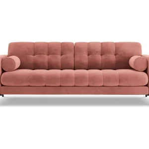 Bank "Bali" 3 zitplaatsen, Flueel, Roze – 177x92x75cm Bank "Bali" 3 zitplaatsen, Flueel, Roze – 177x92x75cm