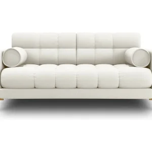 Bank "Bali" 2 zitplaatsen, Structurele stof, Lichtbeige – 152x92x75cm Bank "Bali" 2 zitplaatsen, Structurele stof, Lichtbeige – 152x92x75cm