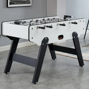 Tafelvoetbal SUAREZ van mdf – L153 x B77,6 x H96 cm – Wit – Koop nu eenvoudig en goedkoop Tafelvoetbal SUAREZ van mdf – L153 x B77,6 x H96 cm – Wit – Koop nu eenvoudig en goedkoop