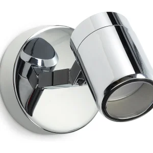 Badezimmer-Wandleuchte im modernen DOT-Stil – für den Innenbereich – Chromfarbe – Stahl – 300 ° – 90 ° – 3 W – 4000 K – IP44