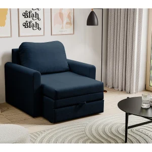 1-zits slaapbank – marineblauw – DEJANO 1-zits slaapbank – marineblauw – DEJANO