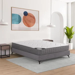 Matras 140 x 200 cm met pocketveren met 5 zones en vormgeheugen, dikte 23 cm – BABYLONE Matras 140 x 200 cm met pocketveren met 5 zones en vormgeheugen, dikte 23 cm – BABYLONE