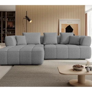 AULA, Avangarde Hoekbank 182x285cm Elektrische diepteverstelling | Links | Grijs AULA, Avangarde Hoekbank 182x285cm Elektrische diepteverstelling | Links | Grijs