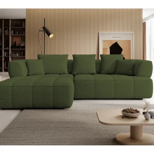 AULA, Avangarde Hoekbank 182x285cm Elektrische diepteverstelling | Rechts | – Groen AULA, Avangarde Hoekbank 182x285cm Elektrische diepteverstelling | Rechts | – Groen