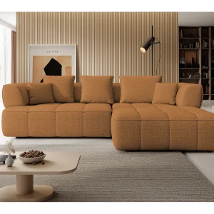 AULA, Avangarde Hoekbank 182x285cm Elektrische diepteverstelling | Links | Oranje AULA, Avangarde Hoekbank 182x285cm Elektrische diepteverstelling | Links | Oranje