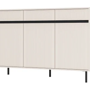 3-deurs dressoir met 3 lades – 149 cm – beige – OSAKA 3-deurs dressoir met 3 lades – 149 cm – beige – OSAKA