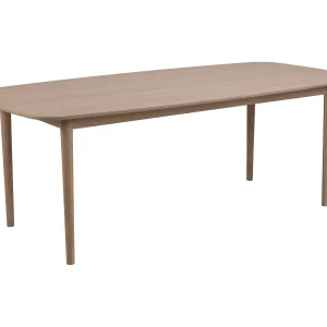 Assor eetkamertafel ovaal, voorbereid voor extra bladen, wit geolied eiken decor. Assor eetkamertafel ovaal, voorbereid voor extra bladen, wit geolied eiken decor.