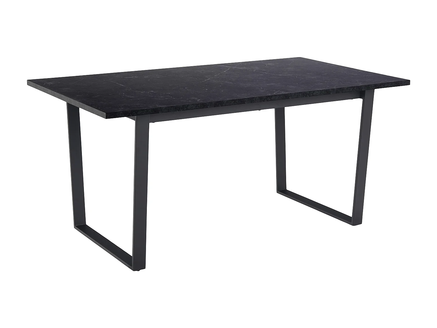 Amble eetkamertafel 90x160cm zwarte marmerprint.