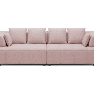 AULA BigSofa met verstelbare zitdiepte, zonder slaapfunctie, verstelbare rugleuning, modern design, poederroze, 284x111x84/75 cm AULA BigSofa met verstelbare zitdiepte, zonder slaapfunctie, verstelbare rugleuning, modern design, poederroze, 284x111x84/75 cm