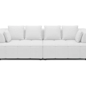AULA BigSofa met verstelbare zitdiepte, zonder slaapfunctie, verstelbare rugleuning, modern design, wit, 284x111x84/75 cm AULA BigSofa met verstelbare zitdiepte, zonder slaapfunctie, verstelbare rugleuning, modern design, wit, 284x111x84/75 cm