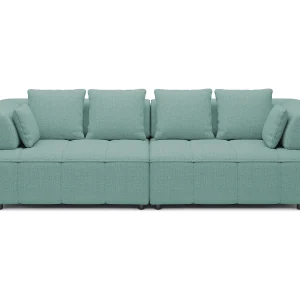 AULA BigSofa met verstelbare zitdiepte, zonder slaapfunctie, verstelbare rugleuning, modern design, turquoise, 284x111x84/75 cm AULA BigSofa met verstelbare zitdiepte, zonder slaapfunctie, verstelbare rugleuning, modern design, turquoise, 284x111x84/75 cm