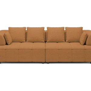 AULA BigSofa met verstelbare zitdiepte, zonder slaapfunctie, verstelbare rugleuning, modern design, oranje, 284x111x84/75 cm AULA BigSofa met verstelbare zitdiepte, zonder slaapfunctie, verstelbare rugleuning, modern design, oranje, 284x111x84/75 cm