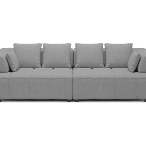 AULA BigSofa met verstelbare zitdiepte, zonder slaapfunctie, verstelbare rugleuning, modern design, grijs, 284x111x84/75 cm AULA BigSofa met verstelbare zitdiepte, zonder slaapfunctie, verstelbare rugleuning, modern design, grijs, 284x111x84/75 cm