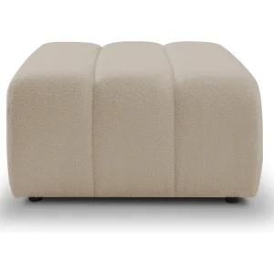 BALOO Poef – Comfortabele poef met houten frame, PUR-schuim, zwarte kunststof poten, modern design 82x75x41cm Beige BALOO Poef – Comfortabele poef met houten frame, PUR-schuim, zwarte kunststof poten, modern design 82x75x41cm Beige