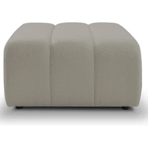 BALOO Poef – Comfortabele poef met houten frame, PUR-schuim, zwarte kunststof poten, modern design 82x75x41cm Lichtgrijs BALOO Poef – Comfortabele poef met houten frame, PUR-schuim, zwarte kunststof poten, modern design 82x75x41cm Lichtgrijs