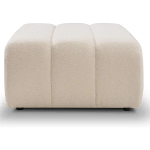 BALOO Poef – Comfortabele poef met houten frame, PUR-schuim, zwarte kunststof poten, modern design 82x75x41cm Crème BALOO Poef – Comfortabele poef met houten frame, PUR-schuim, zwarte kunststof poten, modern design 82x75x41cm Crème