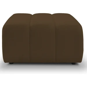 BALOO Poef – Comfortabele poef met houten frame, PUR-schuim, zwarte kunststof poten, modern design 82x75x41cm Bruin BALOO Poef – Comfortabele poef met houten frame, PUR-schuim, zwarte kunststof poten, modern design 82x75x41cm Bruin
