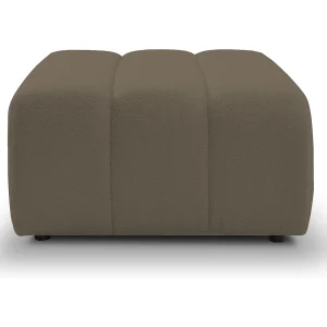 BALOO Poef – Comfortabele poef met houten frame, PUR-schuim, zwarte kunststof poten, modern design 82x75x41cm Lichtbruin BALOO Poef – Comfortabele poef met houten frame, PUR-schuim, zwarte kunststof poten, modern design 82x75x41cm Lichtbruin