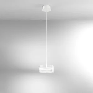 14W LED-hanglamp van metaal en aluminium, dubbele lichtuitstraling, matwitte afwerking, dimbaar, diameter 20 cm – Perenz 14W LED-hanglamp van metaal en aluminium, dubbele lichtuitstraling, matwitte afwerking, dimbaar, diameter 20 cm – Perenz