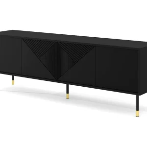 Aglaé Zwart 4-deurs 180 cm TV-meubel Aglaé Zwart 4-deurs 180 cm TV-meubel